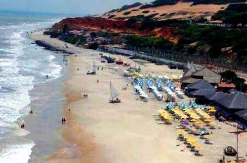 Praia Tabuba Do Morro Branco Suite 04 Pessoas Beberibe Esterno foto